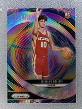 2024-25 Panini Prizm Instant Impact Zaccharie Risacher #21 Silver Holofoil