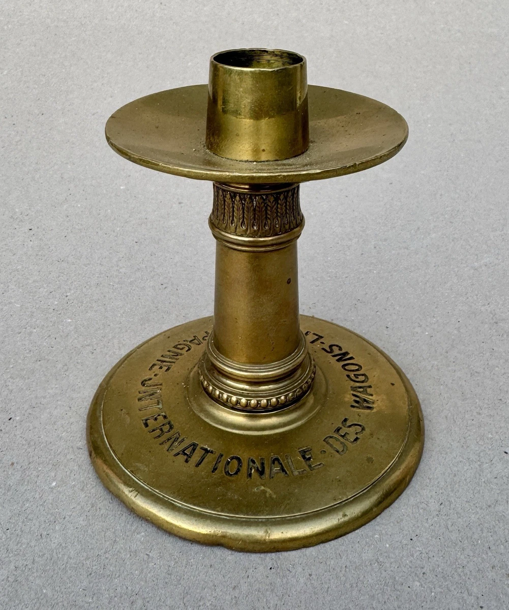Lanterne / Lampe De Train Ancienne – SNCF – Laiton Et Cuivre – Fabrication Française