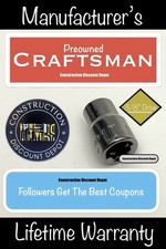 USED Craftsman CMMT43542 10mm 6 Point Metric Shallow Socket 3/8" Drive 10 mm