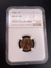 1932 1c Lincoln Wheat Cent Penny NGC MS65 RB Gorgeous Coin!!