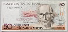 Brazil 50 Cruzados Novos 1989-90 Unc