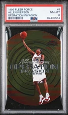 Allen Iverson 1999 Fleer Force Operation Invasion Die-Cut #8 - 76ers - PSA 8