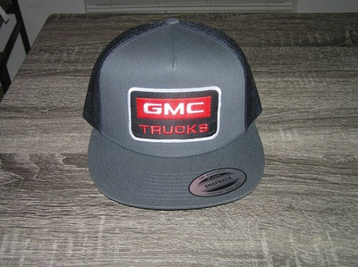#ad GMC Trucks Premium Patch on Trucker Hat YP Classic 6006 Snapback Grey Black $19.99