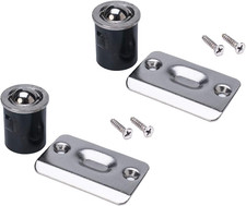 2 Pack Closet Door Ball Catch Stainless Steel Adjustable Cabinet Latch Set