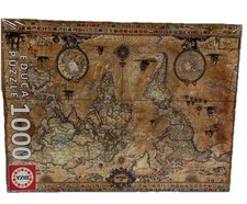 Educa Antique World Map 1000 Piece Jigsaw Puzzle Sealed