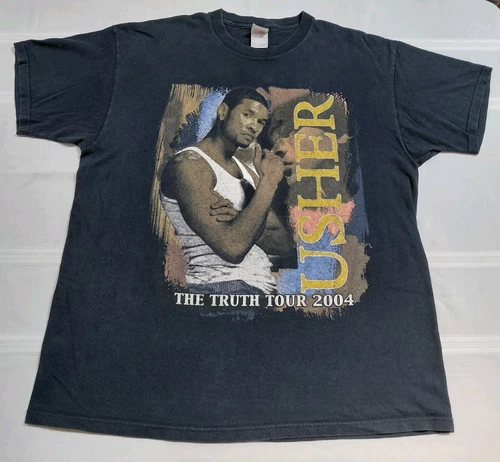 Usher The Truth Kanye West Tour Concert Shirt S 2000s vintage concert t-shirt, vintage, size XL, single stitch, B+ condition