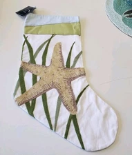 Coastal Starfish Christmas Stocking C And F Enterprises New Nautical  Beach