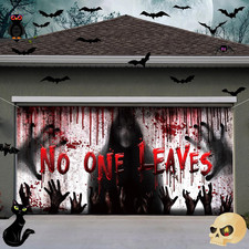 Halloween Garage Door Banner Cover Large Halloween Scary Horror Blood 6 x 13 ft