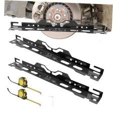  Wheel Alignment Tool,Toe Alignment Tool Plates with 2 Measuring Black