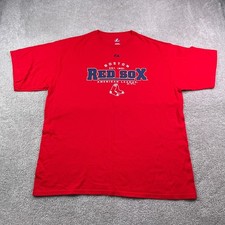 Boston Red Sox Shirt Mens XL Red Majestic Graphic American League Baseball Tee
