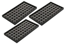 - 150 Black Foam Gem Jars Showcase with 3 pcs Black Stackable Display Tray