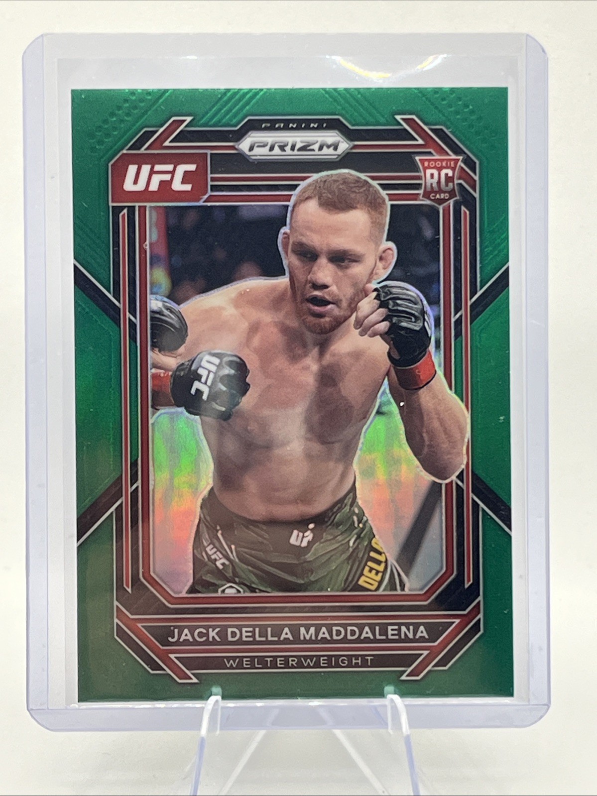 2023 Panini Prizm UFC - Jack Della Maddalena #187 Green Prizm (RC)