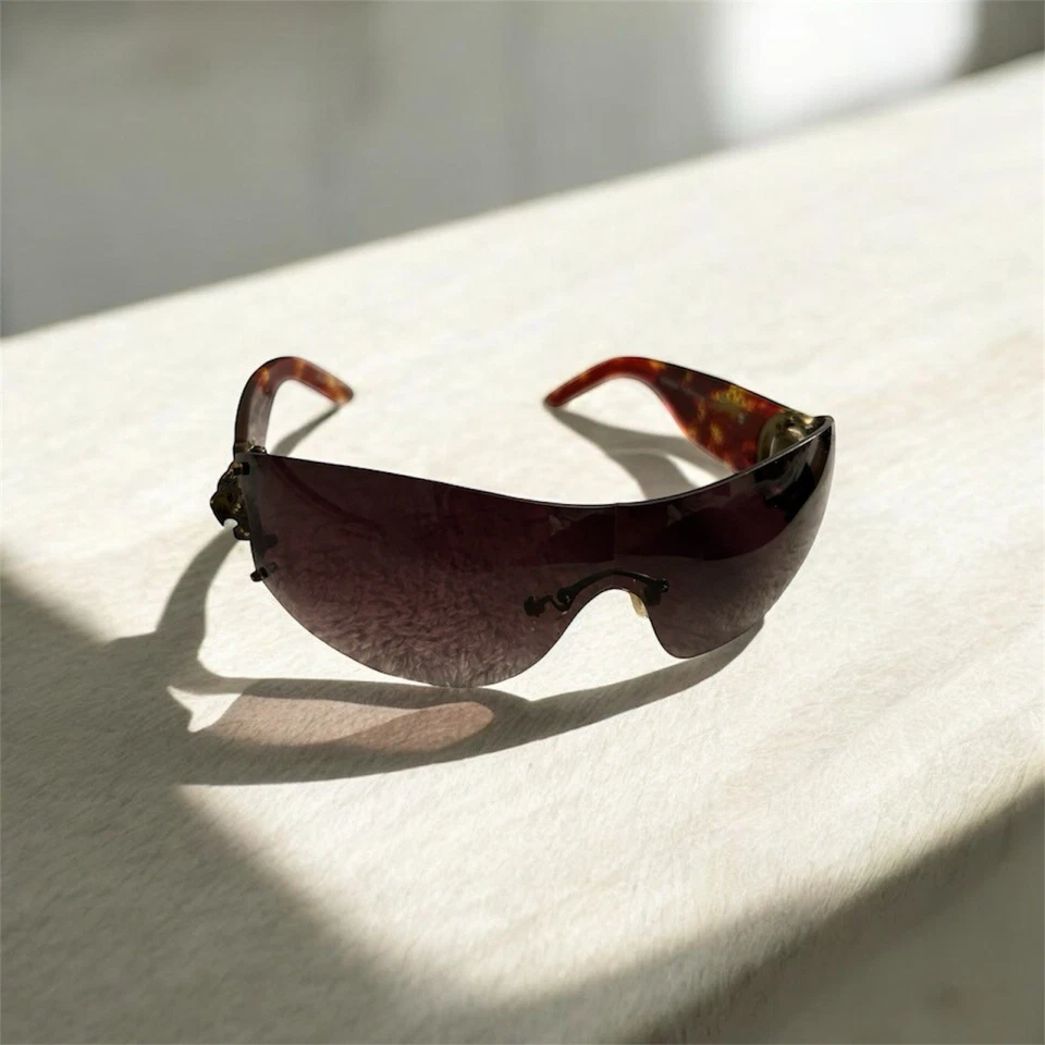 Ed Hardy Tortoise EHS030 115 Sunglasses w/ Embroidered Hard Carry Case - Image 2 of 4