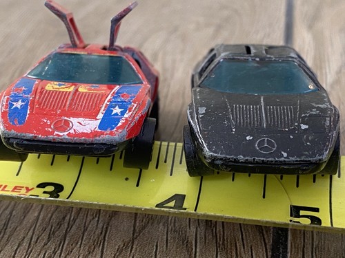 (2) DE COLECCIÓN 1970 HOT WHEELS REDLINE MERCEDES BENZ C-111 Hong Kong + ¡Envío rápido! - Imagen 11 de 12