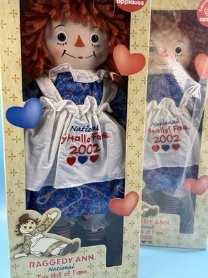 Lot Of 2 NEW Nat'l Toy Museum Hall of Fame 2002 Raggedy Ann Doll (14A)