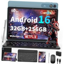 2026 Android 16 Tablet 10 inch - 32GB 256GB 2TB Expand, Gemini AI Black