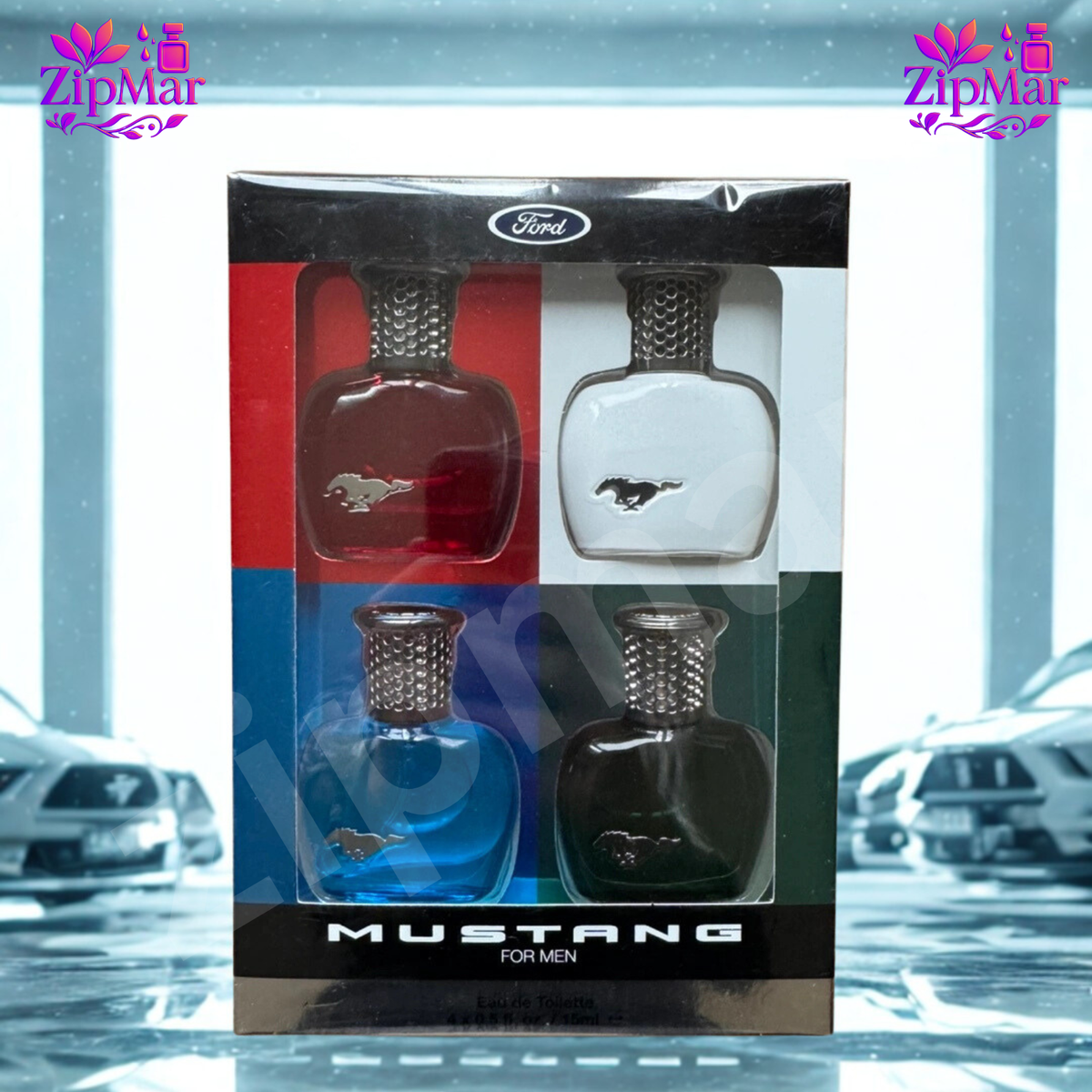 Men's Gift Fragrance Mustang By Ford Eau De Toilette Spray 4x0.5fl