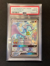 Pokemon 2019 Reshiram GX SV51 Full Art Shiny Holo Hidden Fates GEM MINT PSA 10