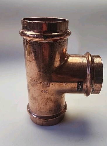 Viega ProPress 2" Copper Tee Fitting 77477 P x P x P 2 Inch NEW/Free Shipping!!