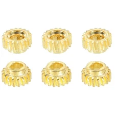 PATIKIL Classical Guitar String Tuning Pin Gear 3.6 mm Flat Hole Gold Tone for G