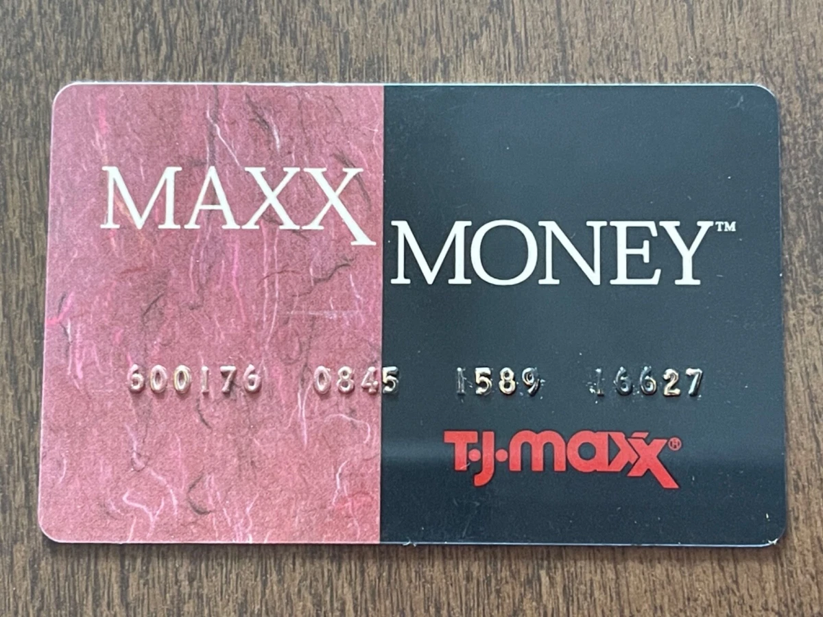 Vintage TJ MAXX Card MAXX MONEY ~ NOT a Credit Card