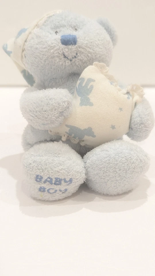 TY Beanie Baby  BABY Blue Bear with Night hat & Pillow Stuffed Animal Plush - Image 2 of 4
