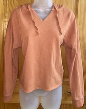 Colsie Hooded Light Sweatshirt size XS - Orange/Long Sleeve/Hoodie B