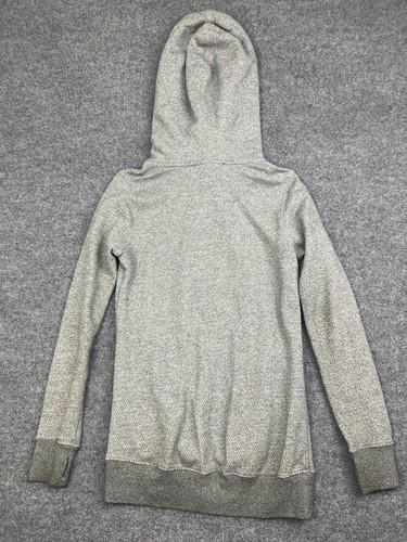 Volcom Tower Pullover Sweatshirt Women's S Gray Long Crossover Neck Thumbholes - Picture 7 of 7
