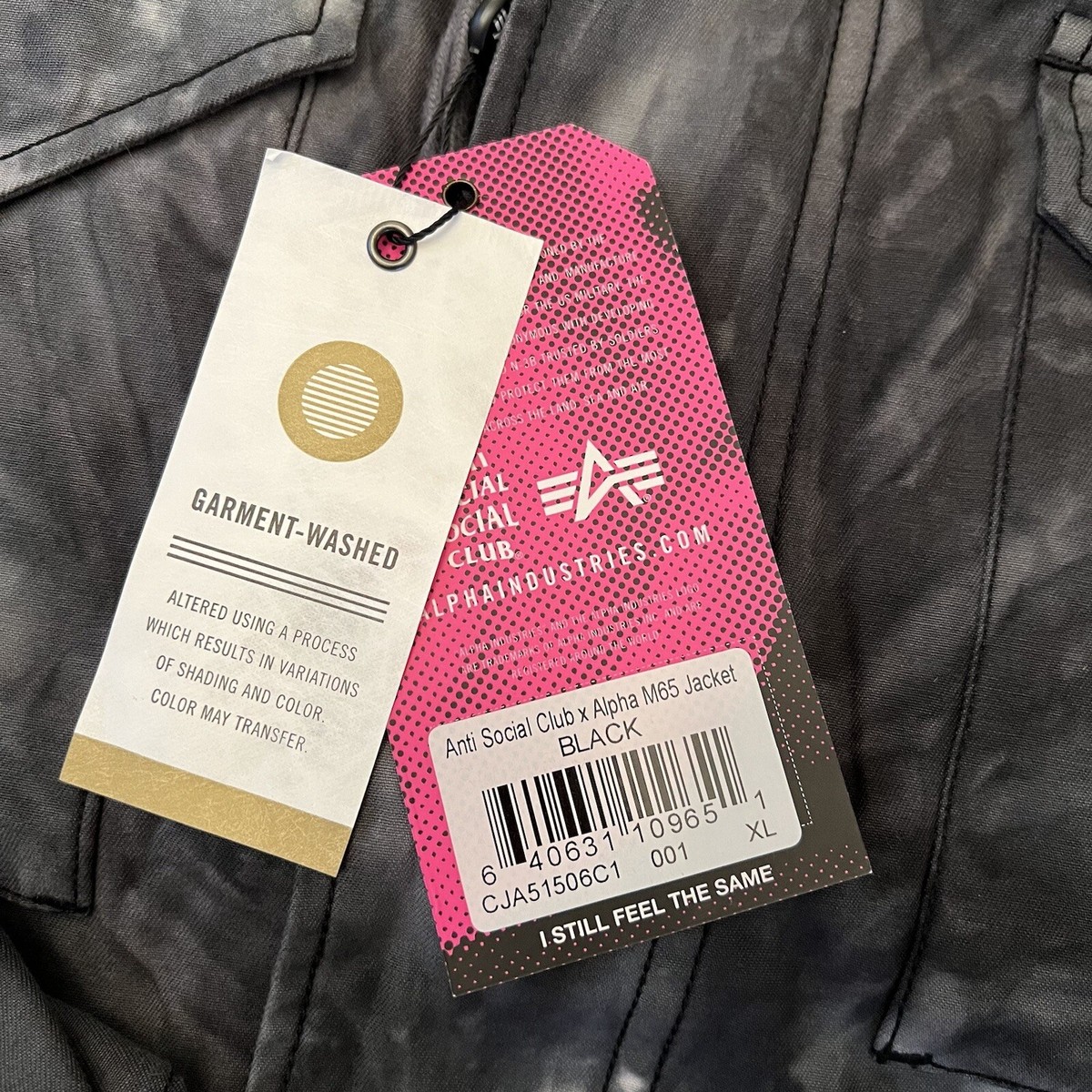 レア ANTI SOCIAL SOCIAL CLUB × ALPHA M-65 Anti Social Social Club Alpha Industries M-65 Tie Dye Jacket
