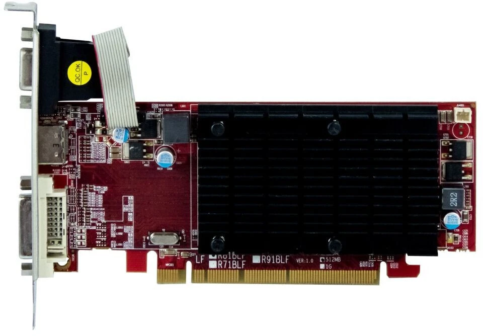 PowerColor ATI Radeon HD 5450 AX5450 1GBK3-SH 1GB GDDR3 Video Card HDMI DVI VGA - Image 2 of 4