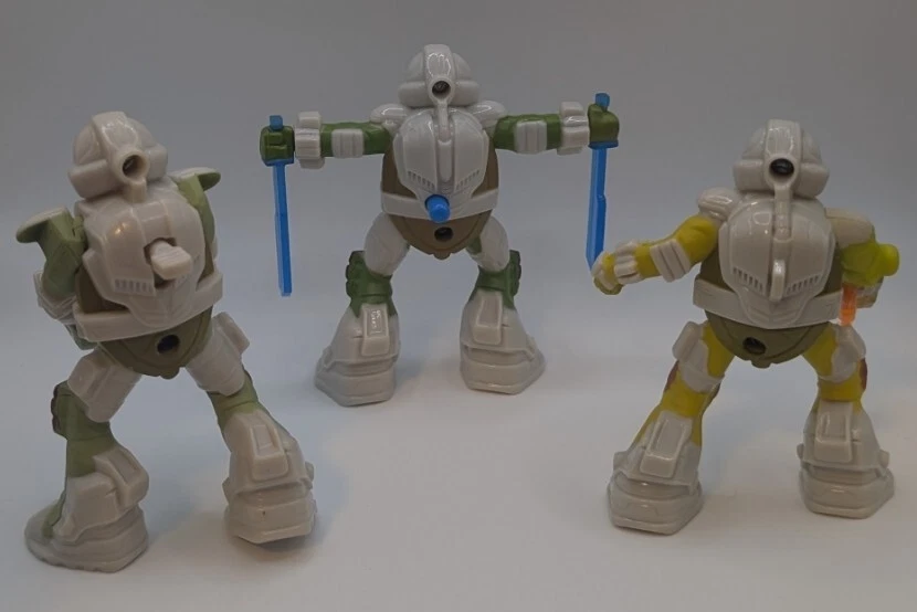 Lote de 3 mini figuras de acción Viacom Teenage Mutant Ninja Turtles McDonald's 2016 Foto 2 de 2
