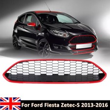 Front Bumper Honeycomb Grille Grill For Ford Fiesta MK7.5 2013-2016 ST Line UK