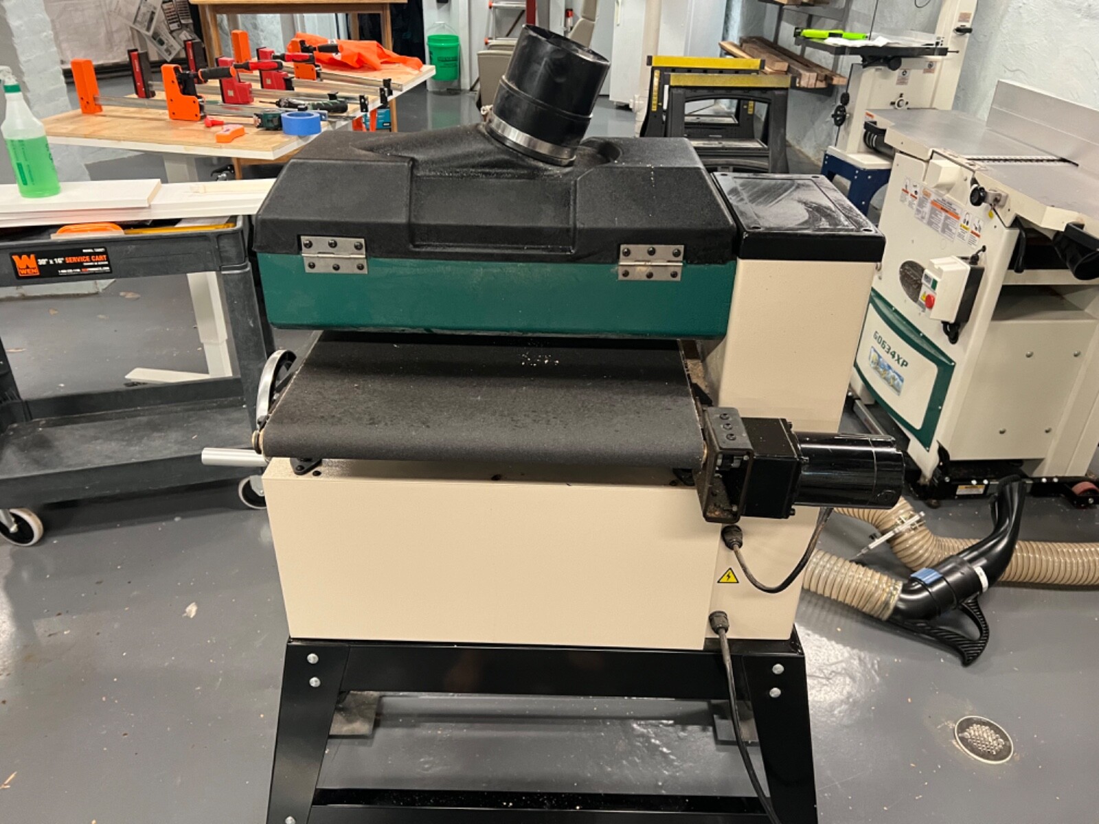 Grizzly Drum Sander G0458Z. 18" 11/2 HP OpenEnd Drum Sander w/ Variable Feed eBay