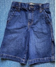Pantalones cortos Old Navy Painters para niño talla 7, denim