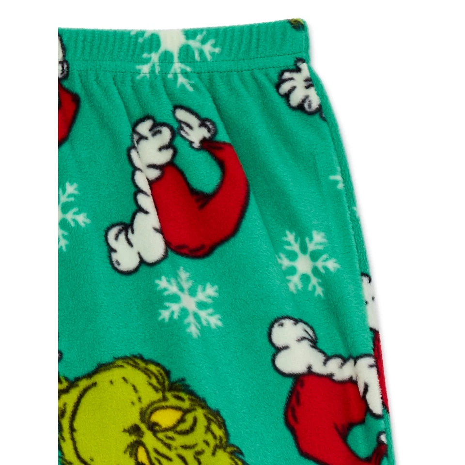 Conjunto Pijama Niños El Grinch Camisa Pantalones Niños Niñas Navidad 6 14 16 Dr Seuss Foto 2 de 4