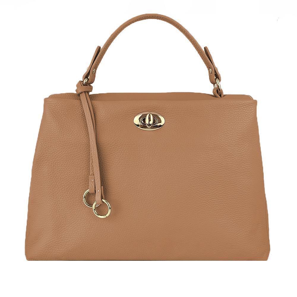 SAOLA Borsa a Mano in Pelle con Ciondolo Made in Italy