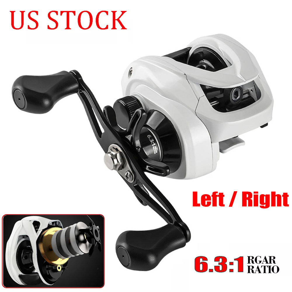 AW200 Fishing Baitcasting Reel 6.3 :1 Gear Ratio Salt/Freshwater