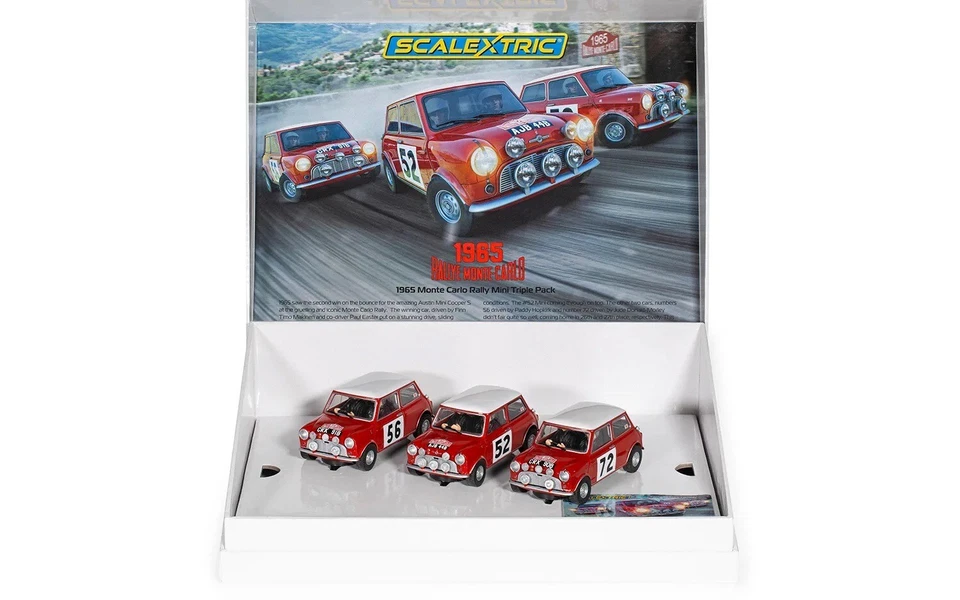Scalextric C4488A 1965 Monte Carlo Rally Mini Triple Car Pack Foto 2 de 4