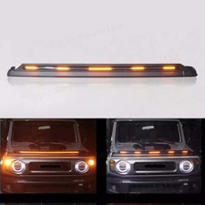 Cubierta de capó ABS negro mate con luces LED para Suzuki Jimny 2019-2024