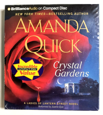 Crystal Gardens by Amanda Quick Audiobook, Adult Fiction, 5 CDs New Sealed 2012