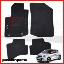 TAPPETI CITROEN C1 DAL 2014 IN MOQUETTE CON RICAMO E 2 FISSAGGI TAPPETINI 4 PZ
