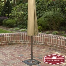 Deluxe Umbrella cover 72" X 19" X 4" Tan with zipper close and draw string