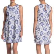 Eliza J Floral Lace Trapeze Dress Size 0