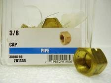 (NEW) Ace 42055  3/8"  Brass Pipe Cap Lot of 4 pcs