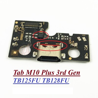 For Lenovo Tab M10 Plus 3rd Gen TB125FU TB128FU TB128XU USB Charging Board OEM