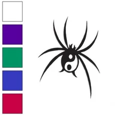 Yin Yang Spider, Vinyl Decal Sticker, Multiple Colors & Sizes #762