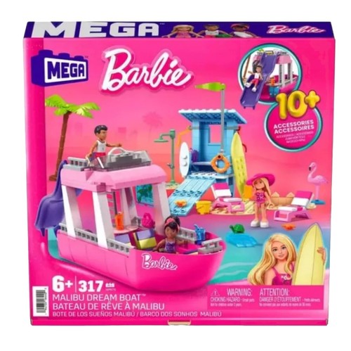 Mega Construx Barbie Animal Grooming Station & Malibu Dream Boat Bundle - Picture 3 of 3