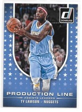 2014-15 Donruss Basketball Production Line Assist Ty Lawson Nuggets