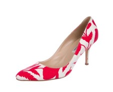 Oscar De La Renta woven floral pumps 37.5