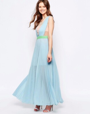 neon blue maxi dress Blue Snakeskin Neon Cut Out Maxi Dress